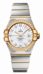 Omega Watches : 123.25.31.20.55.002 Automatic Diamonds and Gold Tone Women Watch