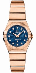 Omega Watches : 123.50.24.60.53.001 Quartz Diamond Hour Indexes Dial 18k Rose Gold Women Watch