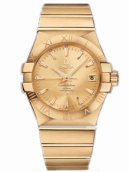 Omega Watches : 123.50.35.20.08.001 35mm Automatic Chronometer Champagne Gold Dial Yellow Gold Case With Yellow Gold Bracelet Men Watch