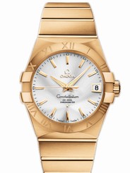 Omega Watches : 123.50.38.21.02.002 38mm Automatic Chronometer Silver Dial Yellow Gold Case With Yellow Gold Bracelet Men Watch