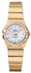Omega Watches : 123.55.24.60.55.003 Quartz Diamonds and Gold Tone Women Watch