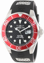 Invicta Watches : 12561 Quartz Date Black Polyurethane Men Watch
