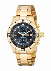Invicta Watches : 12655 Blue Dial Luminescent Hands Stop Watch Men Watch