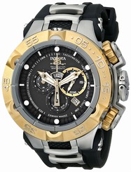 Invicta Watches : 12879 Black Dial Luminescent Hands Stop Watch Men Watch