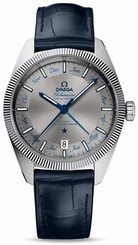 Omega Watches : 130.33.41.22.06.001 Grey Dial Crocodile Leather Band Men Watch