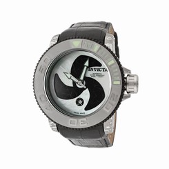 Invicta Watches : 1313 Mother Of Pearl Dial Leather Men Watch