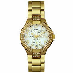 Guess Watches : 13537L Japanese Quartz Gold-Tone Stainless Steel Women Watch