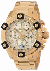 Invicta Watches : 13721 Gold Dial Stainless Steel Band Men Watch