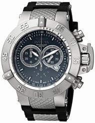 Invicta Watches : 1380 Black Dial Stainless Steel Band Men Watch