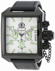 Invicta Watches : 14047 Quartz Chronograph Date Black Leather Men Watch