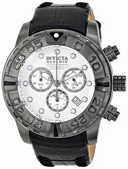 Invicta Watches : 14294 Quartz Chronograph Date Black Leather Men Watch