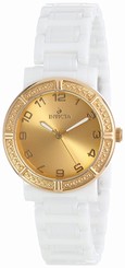 Invicta Watches : 14895 Gold Dial Stainless Steel Band Women Watch