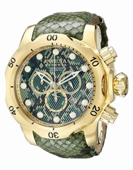 Invicta Watches : 14966 Quartz Chronograph Date Green Leather Men Watch