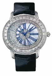 Audemars Piguet Watches : 15327BC.ZZ.D022CR.01 Automatic 18kt White Gold Diamonds Dial Black Crocodile Leather Band Men Watch