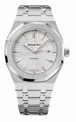 Audemars Piguet Watches : 15400ST.OO.1220ST.02 Automatic Stainless Steel Silver Dial Brushed & Polished Stainless Steel Band Men Watch