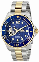 Invicta Watches : 15401 Navy Blue Dial 18kt. Gold Plated Stainless Steel Men Watch