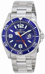 Invicta Watches : 15443 Blue Dial Stainless Steel Band Men Watch