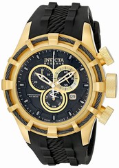 Invicta Watches : 15786 Quartz Chronograph Day Date Black Silicone Men Watch