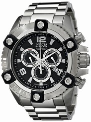 Invicta Watches : 15823 Black Dial Stainless Steel Band Men Watch