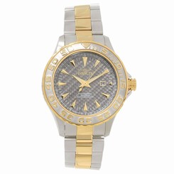 Invicta Watches : 15851 Dark Grey Carbon Fiber Dial Uni-directional Rotating Band Men Watch