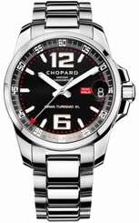 Chopard Watches : 158997-3001 Automatic Stainless Steel Black Dial Stainless Steel Band Men Watch