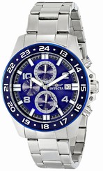 Invicta Watches : 16025 Blue Dial Ion Plated Stainless Steel Men Watch