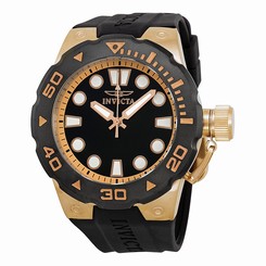 Invicta Watches : 16136 Quartz Analog Black Polyurethane Men Watch