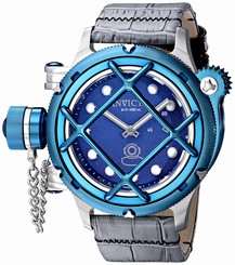 Invicta Watches : 16228 Mechanical Hand Wind Grey Leather Men Watch