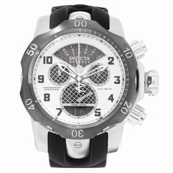 Invicta Watches : 16310 Silver Carbon Fiber Dial Uni-directional Rotating Gunmetal Ion-plated Band Men Watch