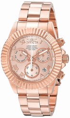 Invicta Watches : 16345 Rose Gold Dial Stainless Steel Band Men Watch