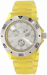 Invicta Watches : 1667 Quartz Analog Day Date Yellow Plastic Men Watch