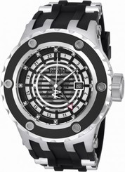 Invicta Watches : 16821 Black Antique Silver Dial Stainless Steel Band Men Watch