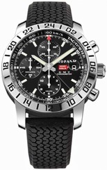 Chopard Watches : 168992-3001R Automatic Stainless Steel Black Dial Black Rubber Band Men Watch