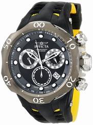 Invicta Watches : 16996 Black Dial Ion Plated Stainless Steel Men Watch