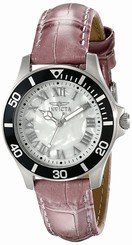 Invicta Watches : 17094-2 Quartz Roman Numerals Dial Purple Leather Women Watch