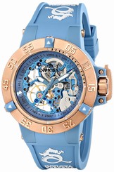 Invicta Watches : 17142 Blue Skeleton Automatic Women Watch