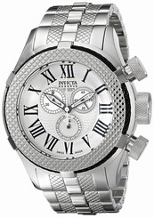 Invicta Watches : 17160 Silver Dial Chronograph Luminous Measures Seconds Men Watch