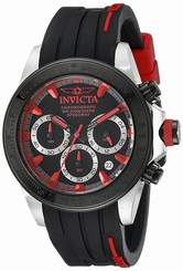 Invicta Watches : 17190 Black Dial Stainless Steel Band Men Watch