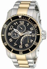 Invicta Watches : 17355 Black Dial Stainless Steel Band Men Watch