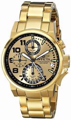 Invicta Watches : 17424 Gold-tone Dial 18k Gold Plated Stainless Steel Women Watch