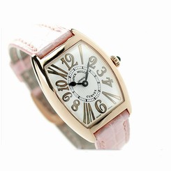 Franck Muller Watches : 1752-QZ-REL-VR-PINKGOLD Quartz Analog 18K Pink Gold Case Pink Leather Women Watch