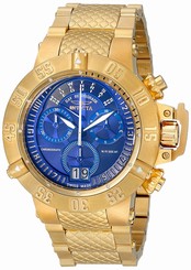 Invicta Watches : 17617 Blue Dial Stainless Steel Band Men Watch