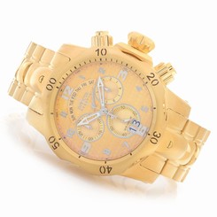Invicta Watches : 17633 Gold Dial Stainless Steel Band Men Watch