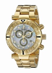 Invicta Watches : 17684 Mother Of Pearl Dial Stainless Steel Band Men Watch