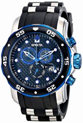 Invicta Watches : 17878 Black Dial Stainless Steel Band Men Watch