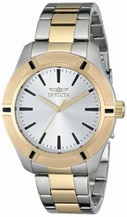 Invicta Watches : 17897SYB Silver-tone Dial 18kt. Gold Plated Stainless Steel Men Watch