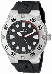Invicta Watches : 17916 Quartz Analog Black Silicone Men Watch