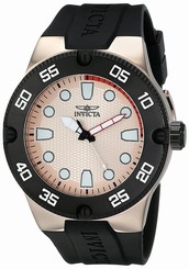 Invicta Watches : 18025SYB Rose-tone Dial Silicone Men Watch