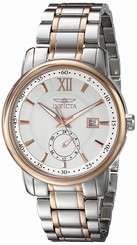 Invicta Watches : 18087 White Dial 18kt. Gold Plated Stainless Steel Men Watch