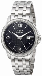 Invicta Watches : 18103 Black Dial Stainless Steel Men Watch